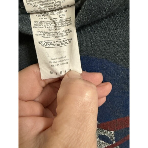 Vintage Gildan NASA Hooded Sweatshirt- Medium. Grey - Picture 9 of 11